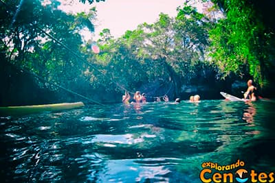Cenote Verde Lucero en Puerto Morelos, Cenotes en Yucatán